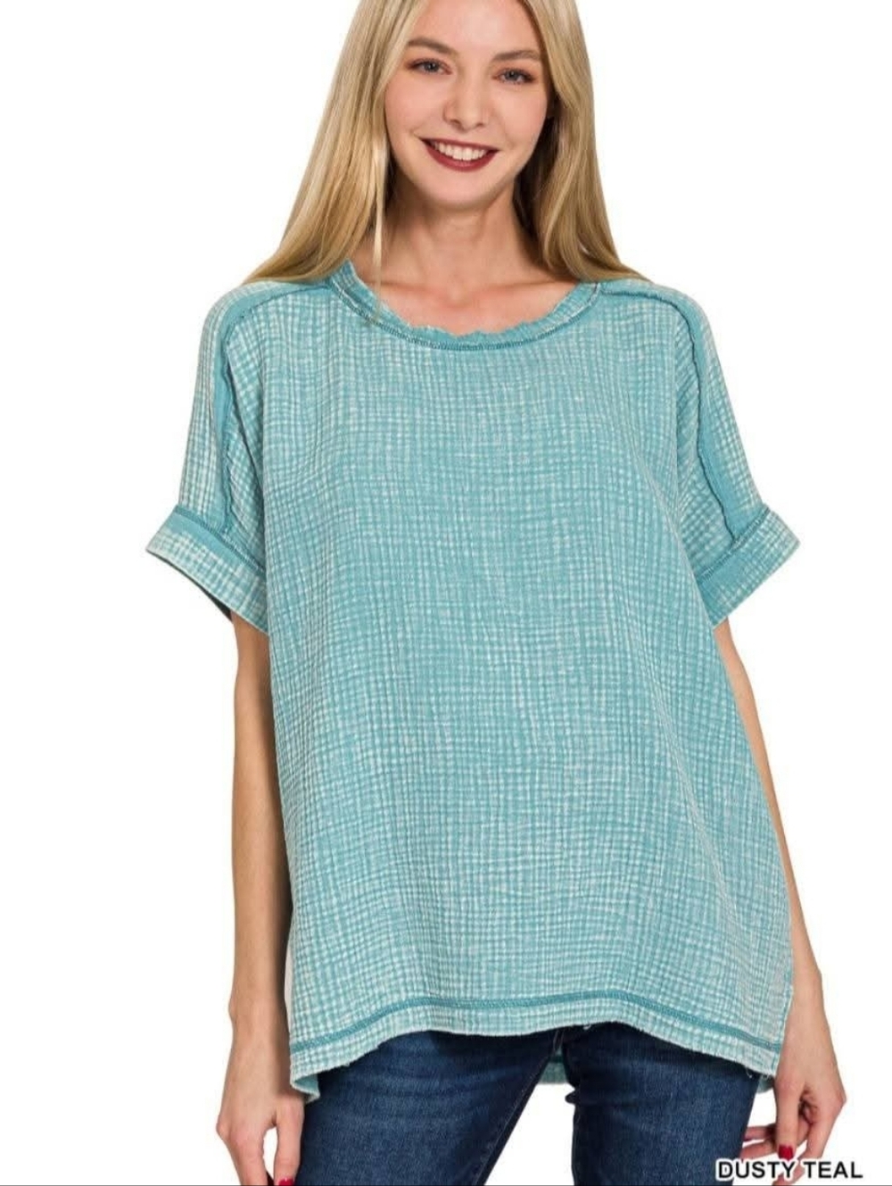 New Zenana Acid Wash Top